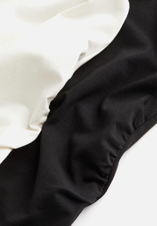 H&M - Mama 2-pack cotton vest tops - white & black