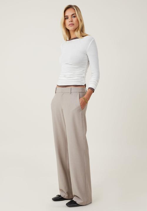 Cotton On - Luis Suiting Pant - Taupe Marle