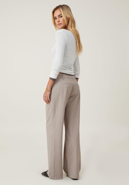 Cotton On - Luis Suiting Pant - Taupe Marle