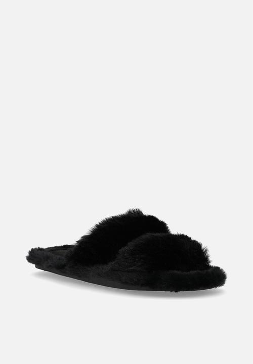 Superbalist - Makena double strap slipper - black