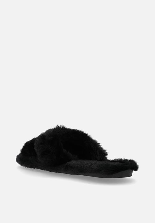 Superbalist - Makena double strap slipper - black