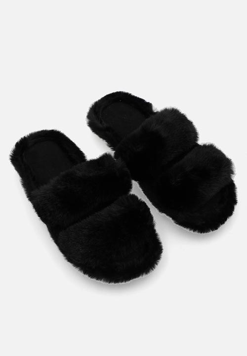 Superbalist - Makena double strap slipper - black