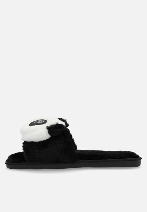 Superbalist - Panda slipper - black