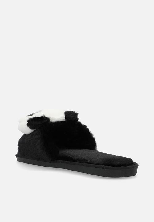 Superbalist - Panda slipper - black