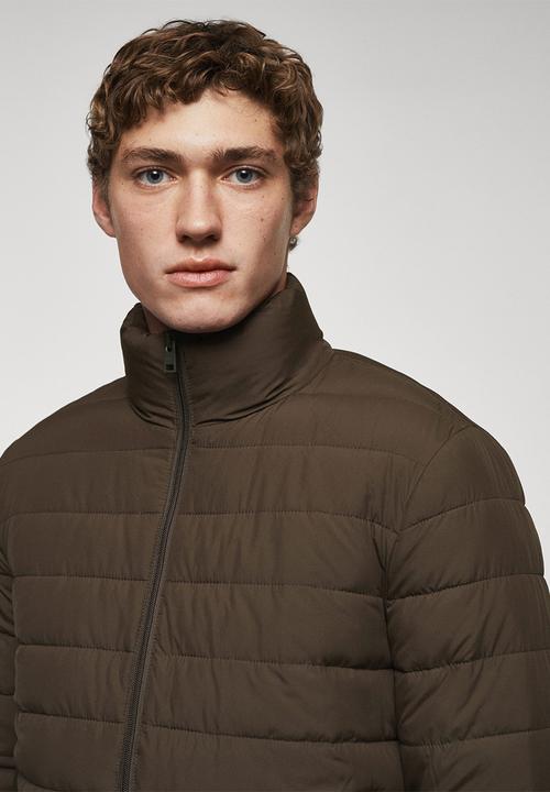MANGO - Jacket borry - brown