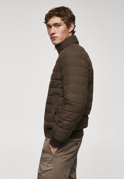 MANGO - Jacket borry - brown