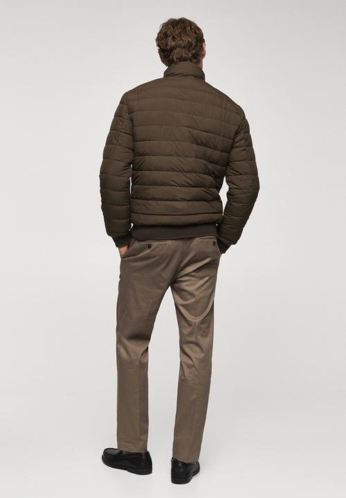MANGO - Jacket borry - brown
