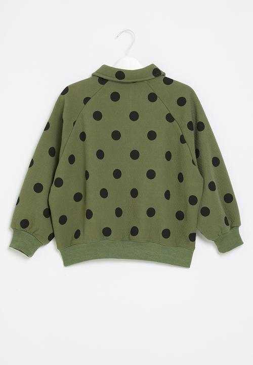 Pop Candy - Polka dot jacket - Green & black