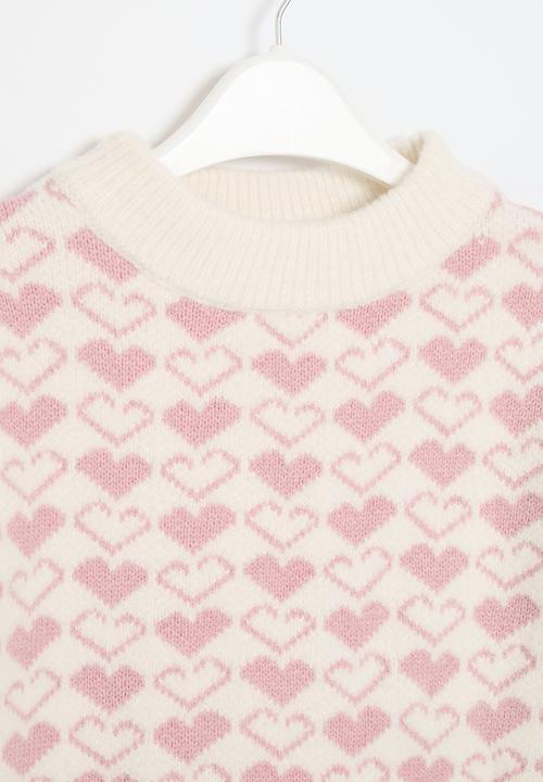 Pop Candy - Knitted jersey - purple & white