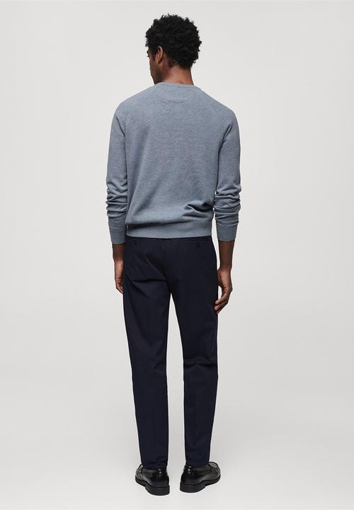 MANGO - Sweater ten - whitish blue