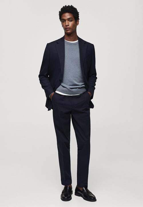 MANGO - Sweater ten - whitish blue