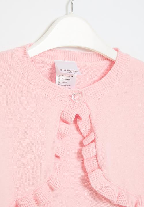 Pop Candy - Frilled cropped top-pink