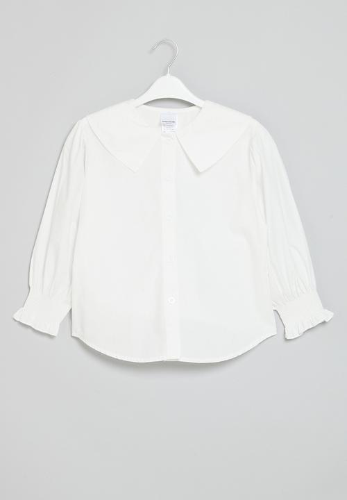 Pop Candy - Peter pan collar shirt - white