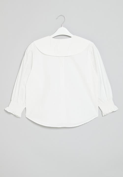 Pop Candy - Peter pan collar shirt - white