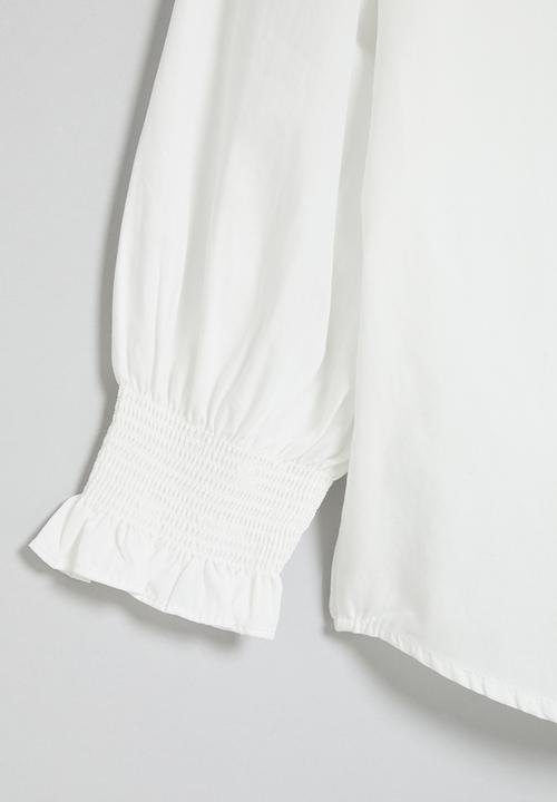 Pop Candy - Peter pan collar shirt - white