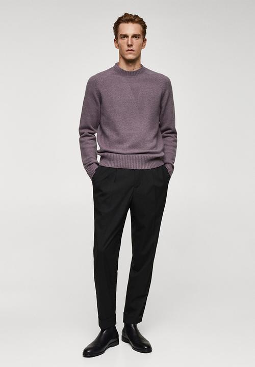 MANGO - Sweater moss - pastel purple