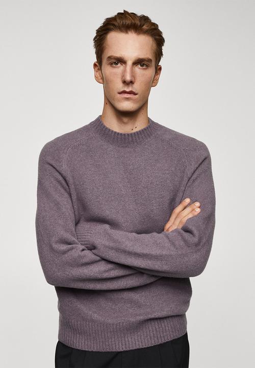 MANGO - Sweater moss - pastel purple