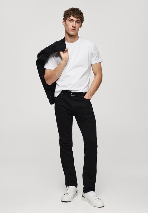 MANGO - Jeans jan - black denim