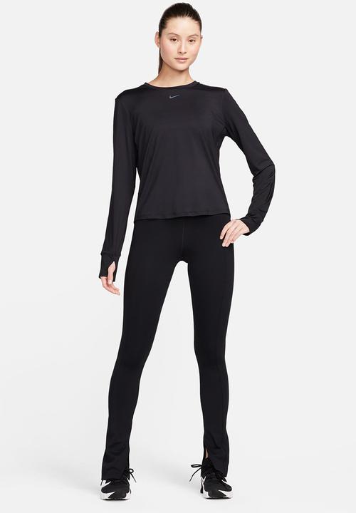 Nike - W Nk One Classic Df Ls Top - Black/Black