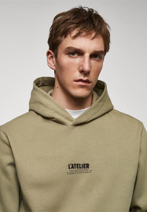 MANGO - Sweat shirt atelier - khaki