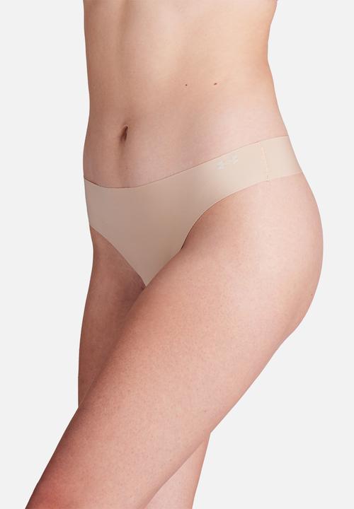 Under Armour - Ua Pure Stretch No Show Thong - Neutral