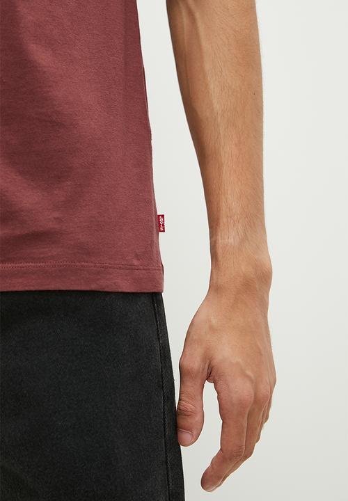 Levi’s® - Graphic crewneck tee - western htg logo lc back red mahogany