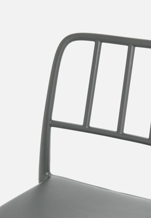 H&S - Baela stackable chair - charcoal