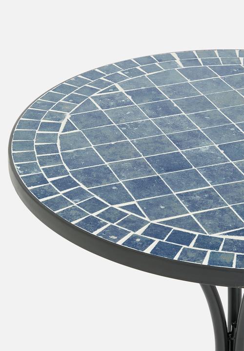 H&S - Bistro tile table - blue