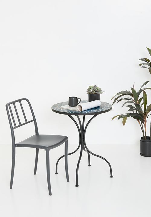H&S - Bistro tile table - blue