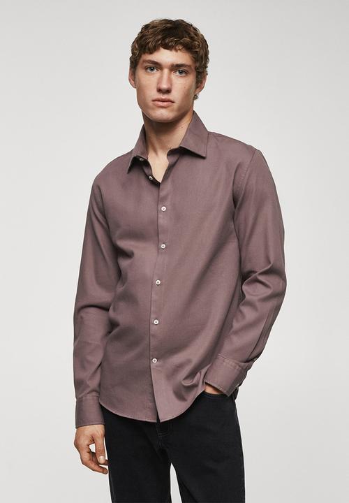 MANGO - Shirt arthur - medium purple