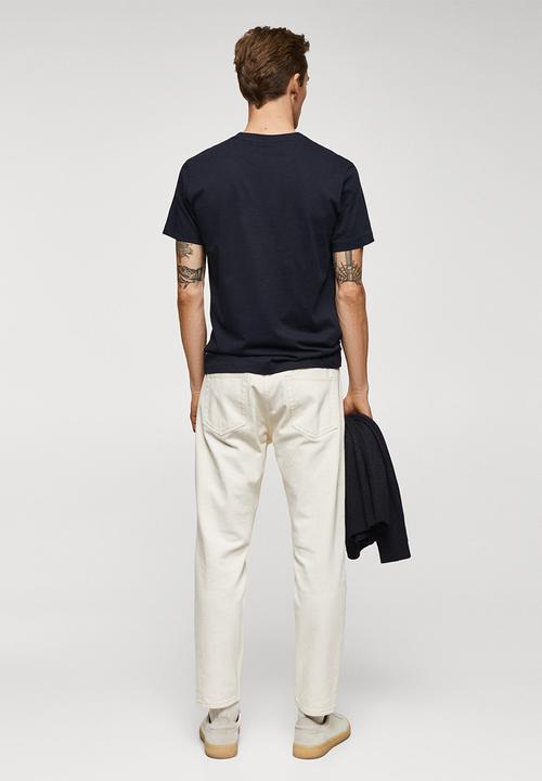 MANGO - T-shirt cherlo - navy