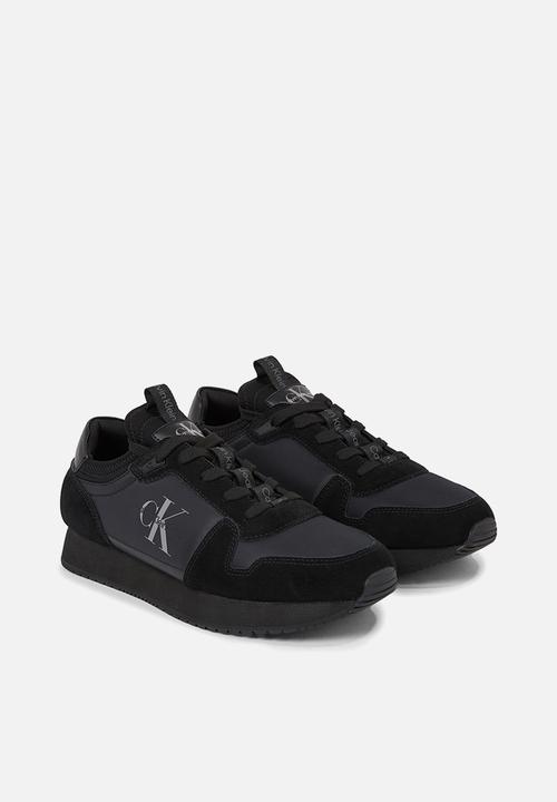 Calvin Klein - Retro runner sock laceup - triple black