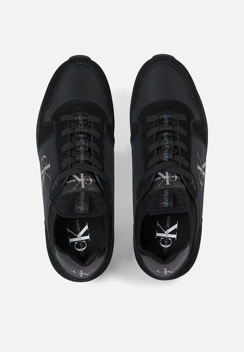 Calvin Klein - Retro runner sock laceup - triple black
