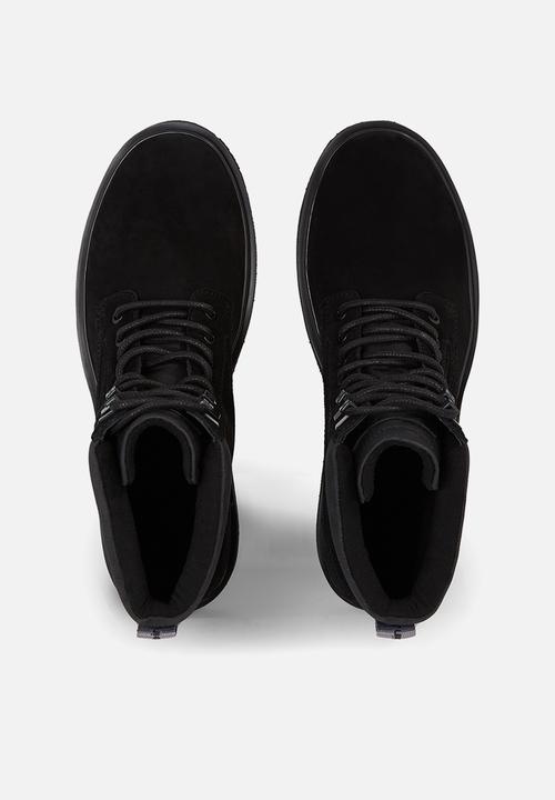 Calvin Klein - Eva mid lace-up boot suede - black 