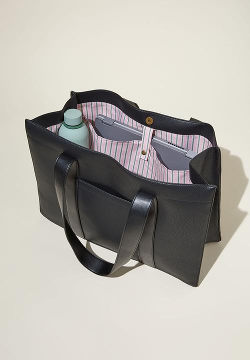 Rubi - The stand by tote - black pebble