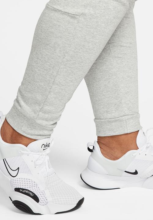 Nike - Dri-FIT Taper Fitness Fleece Trouser - dark grey heather & black 