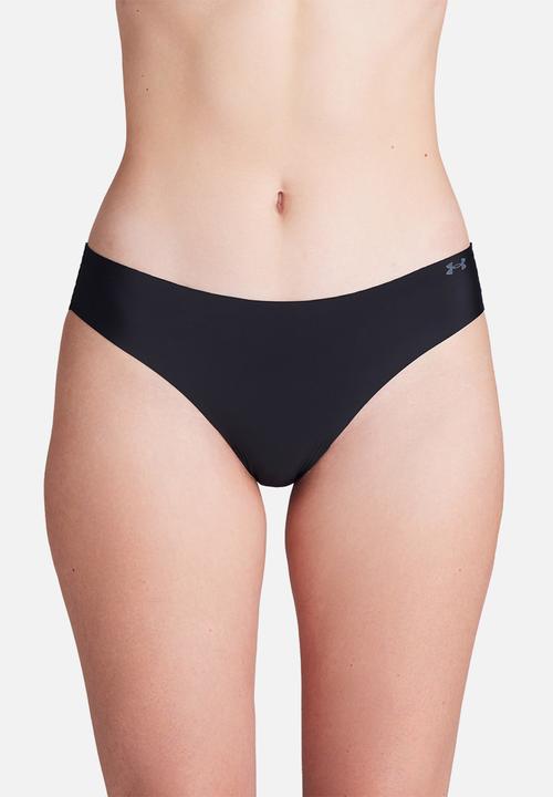 Under Armour - Underwear Bikini UA PURE STRETCH NO SHOW BIKINI-SOLID 3PK - black