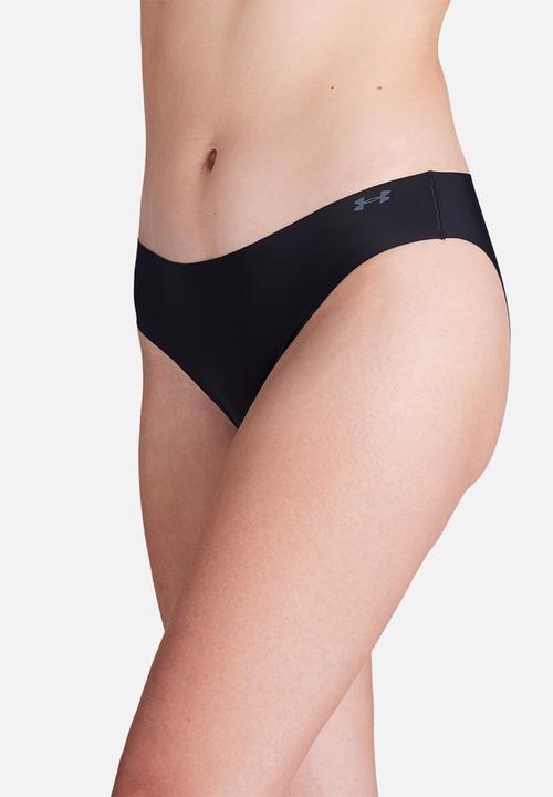 Under Armour - Underwear Bikini UA PURE STRETCH NO SHOW BIKINI-SOLID 3PK - black