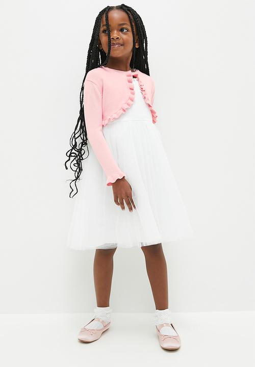 Pop Candy - Frilled cropped top-pink