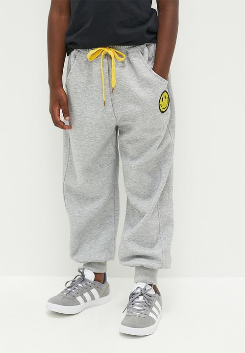 Pop Candy - Cuff jogger - grey & yellow
