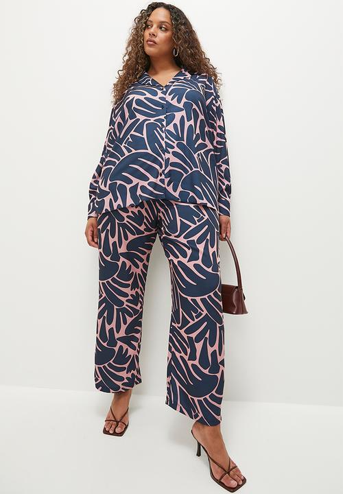Superbalist - Co-ord printed straight leg - Organic graphic lines