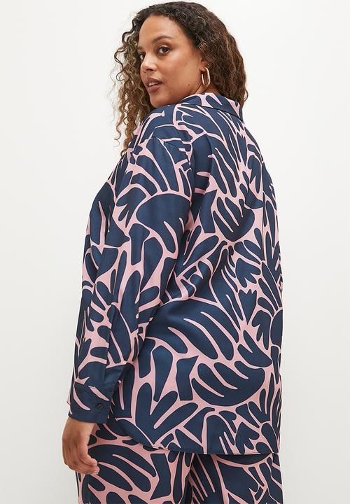Superbalist - Soft shirt co-ord - organic graphic lines