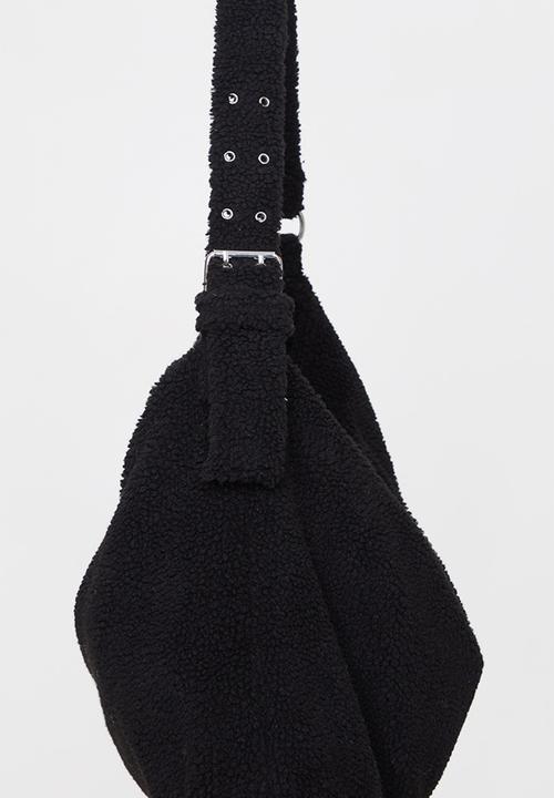 PrettyLittleThing - Black oversized borg tote bag - black