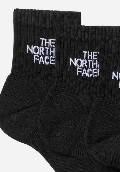 The North Face - Multi sport cush quarter sock 3 pack - black
