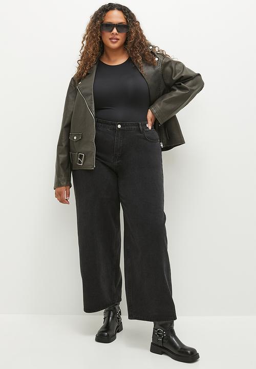 Me&B - Plus Adjustable Waist Jean - Black