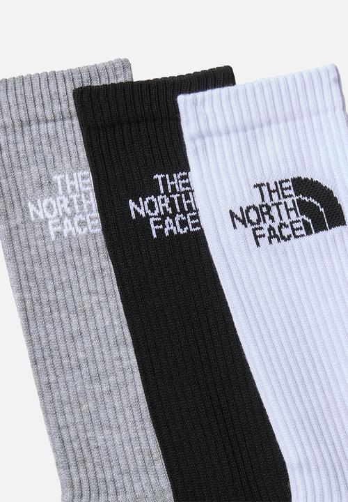 The North Face - Multi sports cush crew sock 3 pack - black assorted