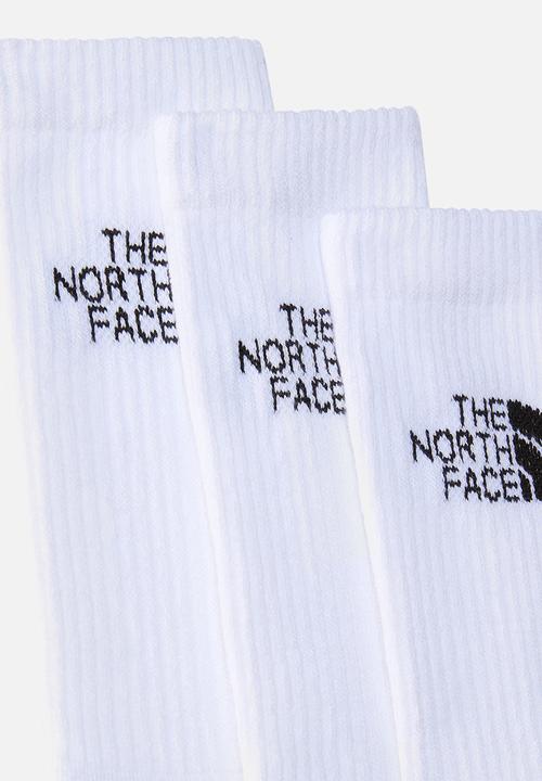 The North Face - Multi sport cush crew sock 3 pack - white