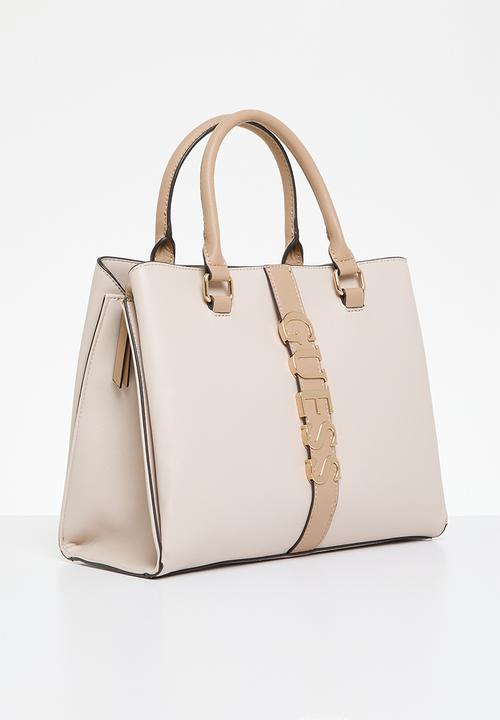 GUESS - Garrick satchel - sand 
