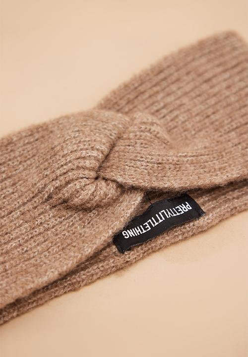PrettyLittleThing - Oatmeal knitted headband - oatmeal