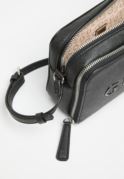 GUESS - Artemis mini dbl zip crossbody-black